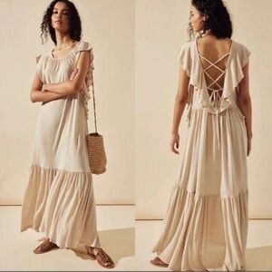 Free People Terrazzo Maxi Dress size XS